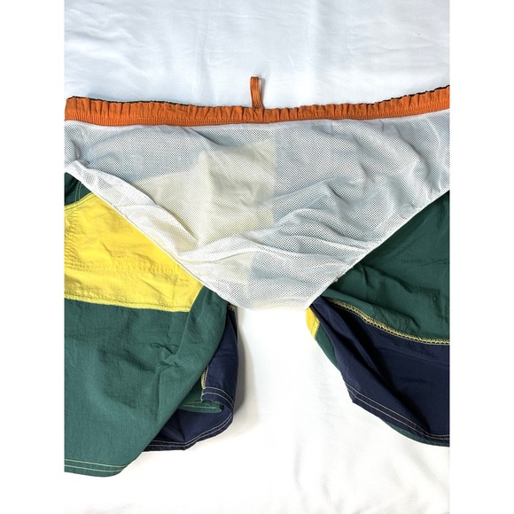 VTG 90s Nautica Mens Swim Trunks XL Colorblock Shorts No Liner Patch‎ Outdoor - Picture 12 of 12